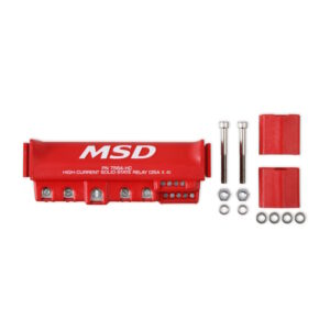 MSD 7-20V 140A High Current Solid State Relay Block, 4x 35 Amps, Red