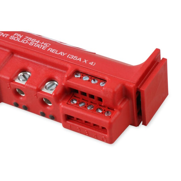 MSD 7-20V 140A High Current Solid State Relay Block, 4x 35 Amps, Red - Image 5