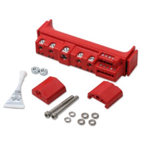 MSD 5-20V 80A Stand Alone Solid State Relay Block, 4x 20 Amps, Red
