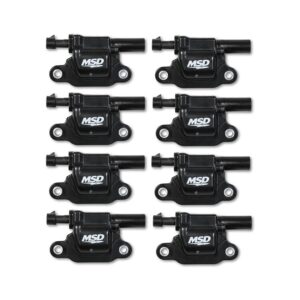 MSD Coils, Blk, Square, '14 & up GM V8, 8-pk