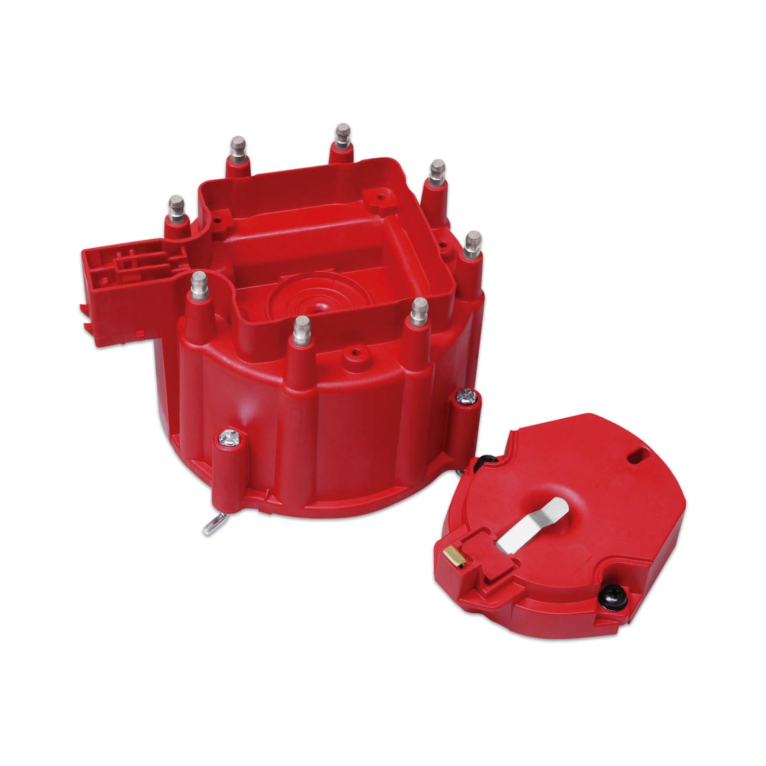 MSD Distr. Cap and Rotor, GM HEI Distr., Red