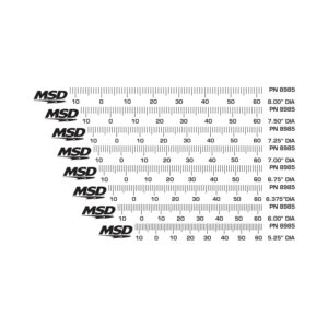 MSD 8x Timing Tapes for Harmonic Balancers, 5.25" - 8"