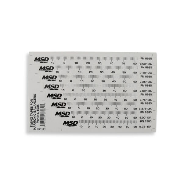 MSD 8x Timing Tapes for Harmonic Balancers, 5.25" - 8" - Image 2