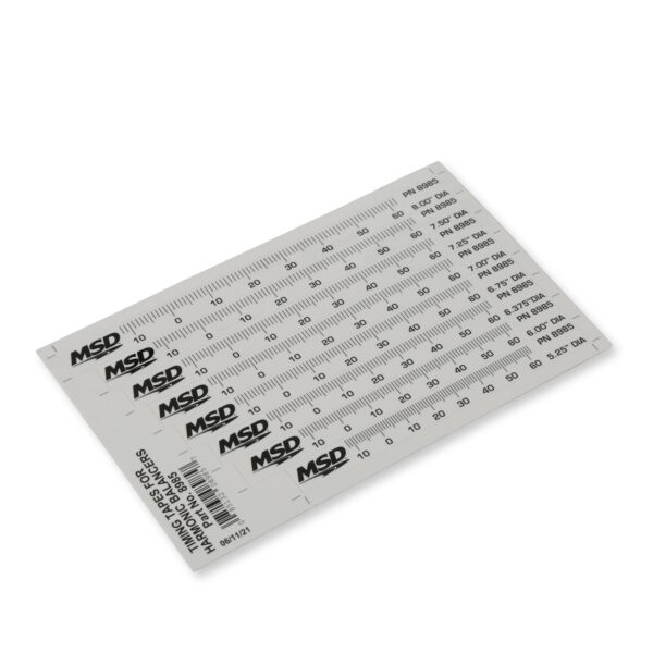 MSD 8x Timing Tapes for Harmonic Balancers, 5.25" - 8" - Image 3