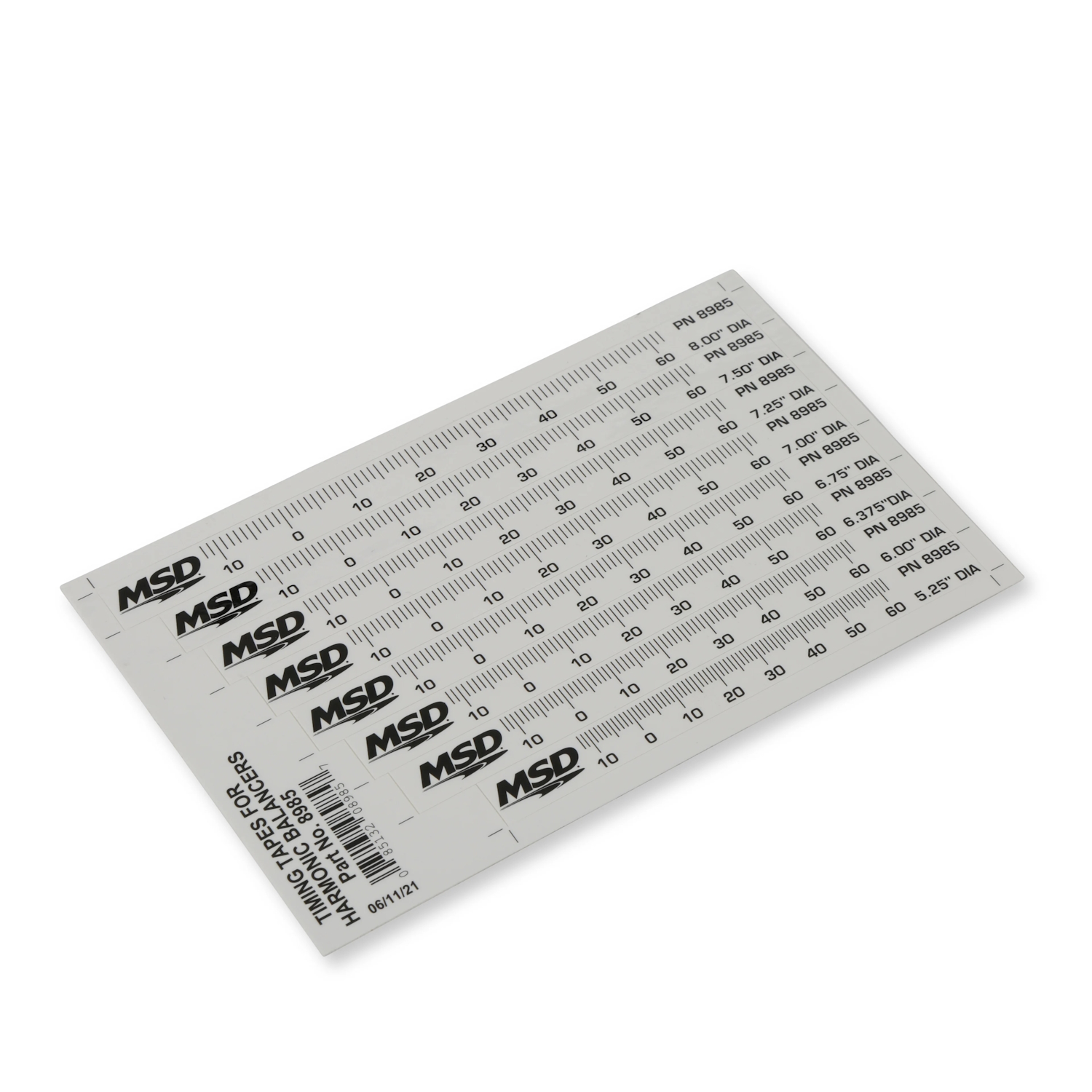 MSD 8x Timing Tapes for Harmonic Balancers, 5.25" - 8" - Image 3
