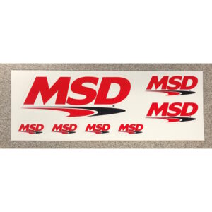 MSD  Decal, MSD Logo, Multi Size Sheet, 6