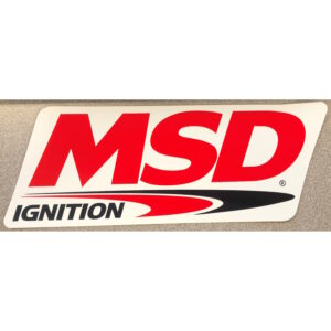 MSD Decal, Contingency MSD Ignition, 9"X3.5"