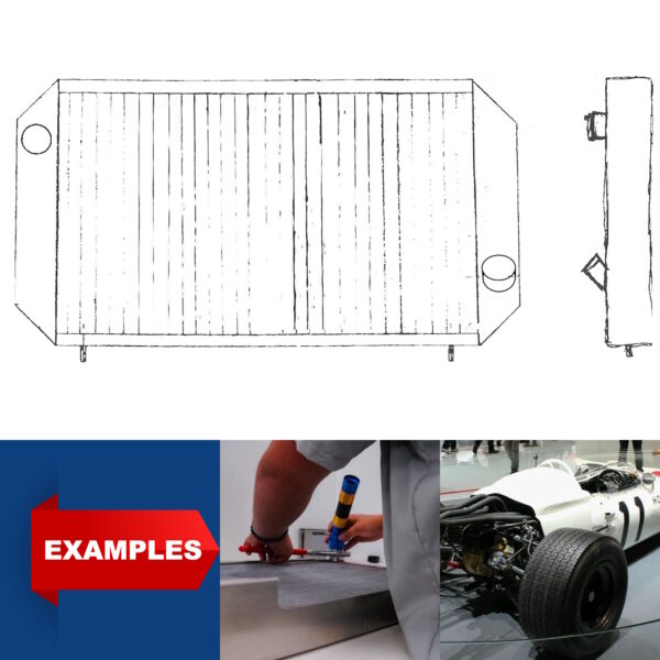 SERCK Performance Copper Brass / Aluminium Radiator for Formula Ford Merlyn