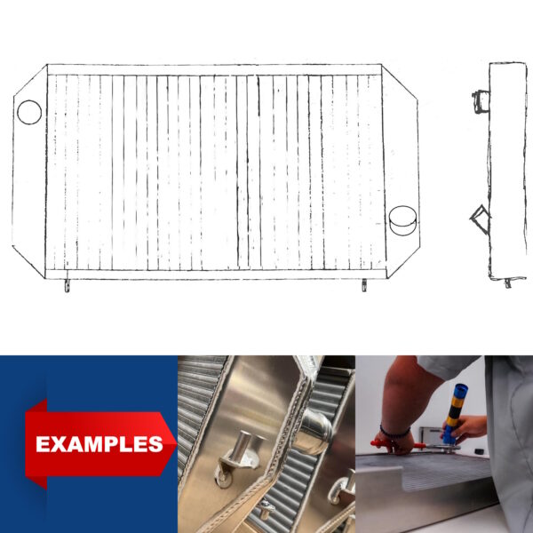SERCK Performance Copper Brass / Aluminium Radiator for Formula Ford Merlyn - Aluminium