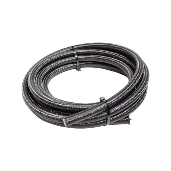 Snow Performance -10AN Braided Stainless PTFE Hose - 15Ft Black