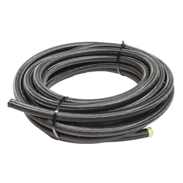 Snow Performance -10AN Braided Stainless PTFE Hose - 30ft Black
