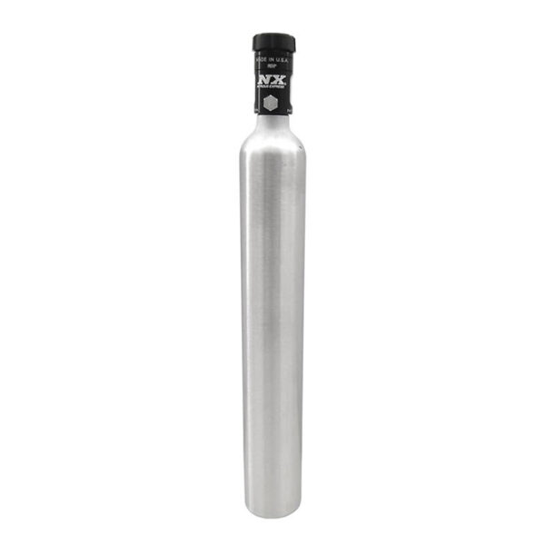 NITROUS EXPRESS 7 oz Mini-Bottle W0/ Motorcycle Valve (2 Dia. X 11.36 Tall)