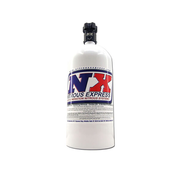 NITROUS EXPRESS 5 lb Bottle W/ Lightning 500 Valve (5.25 Dia. X 17.64 Tall)