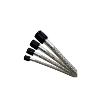 NITROUS EXPRESS -6AN (3FT) Stainless Steel Braided Hose (Black Ends)