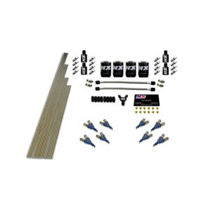 NITROUS EXPRESS 8-Cyl Piranha Nozzle Intake Plumbing Kit (Incl. All Necessary Hardware)