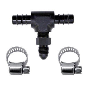 NITROUS EXPRESS 5/16 Fuel T,  5/16 Hose Barb To 4AN Male