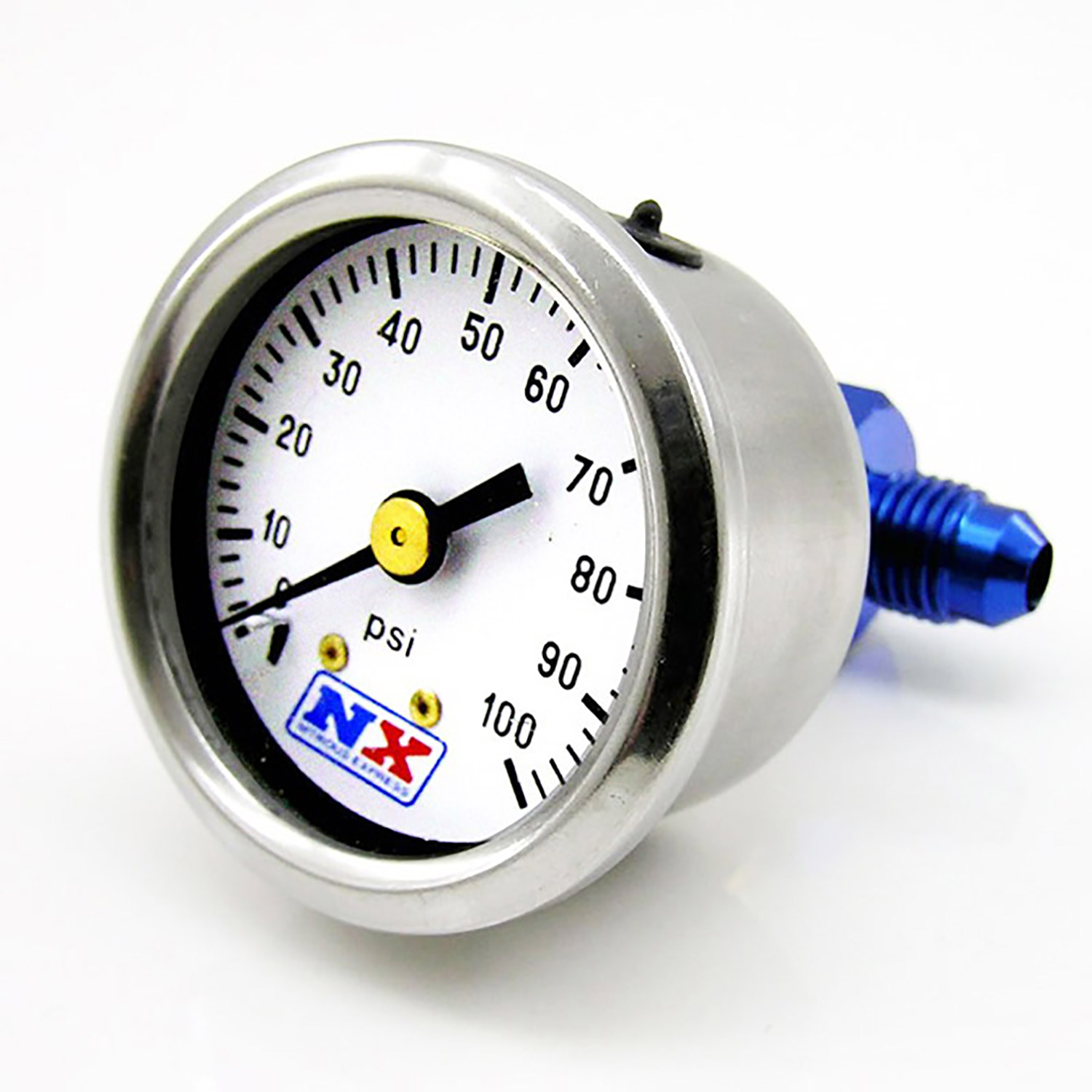 NITROUS EXPRESS Fuel Pressure Gauge (0-100 PSI W/Manifold)