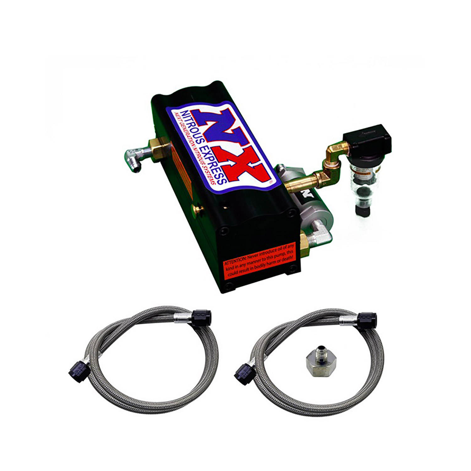 NITROUS EXPRESS Refill Pump Station (Lines And Pump) Run Dry Technology.