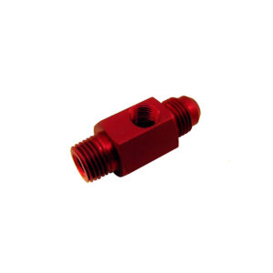 NITROUS EXPRESS 1/4 NPT X 6AN W/ 1/8 NPT Gauge Hole (Fuel Bypass Fitting)