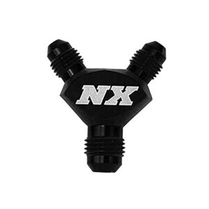 NITROUS EXPRESS 8AN X -6AN X -6AN Billet Pure-Flo Y Fitting (Black)