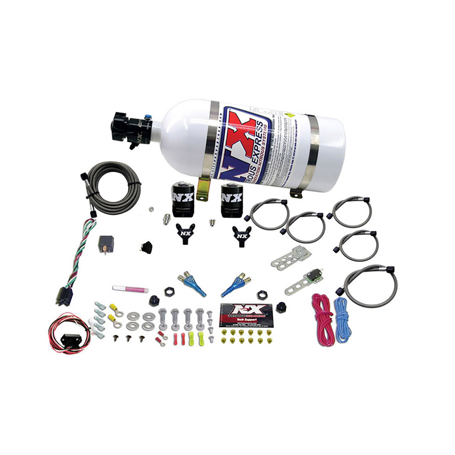 NITROUS EXPRESS Nissan / Infinity Dual Nozzle (35-150HP) W/ 10lb Bottle