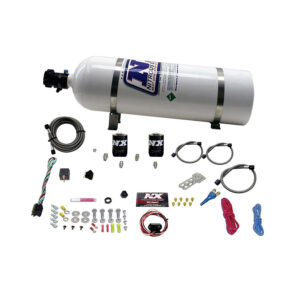 NITROUS EXPRESS Universal Fly By Wire Single Nozzle System, 15lb Bottle Includes TPS Switch