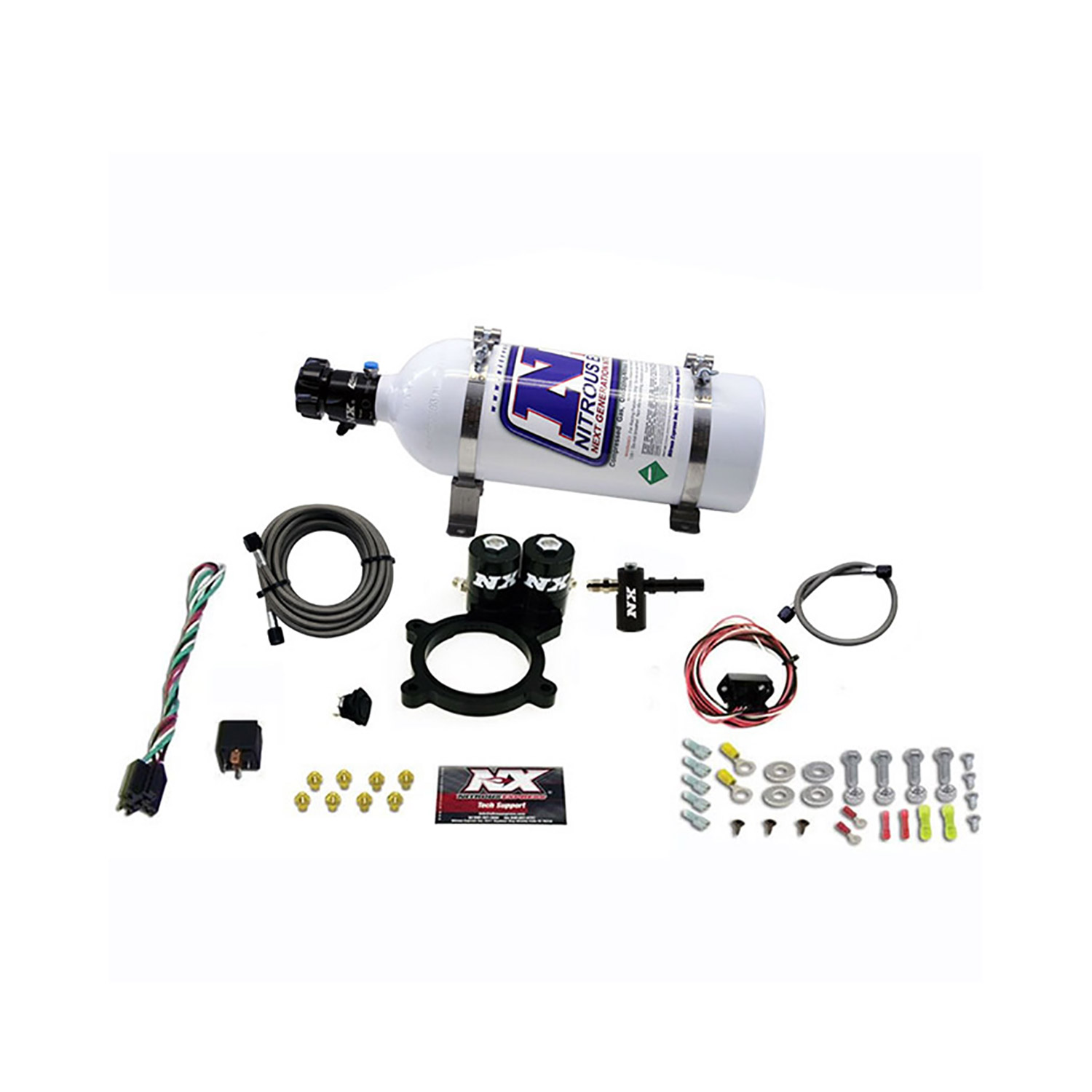 NITROUS EXPRESS 2014-Newer GM 5.3L Truck Nitrous Plate System (50-250HP) W/ 5lb Bottle