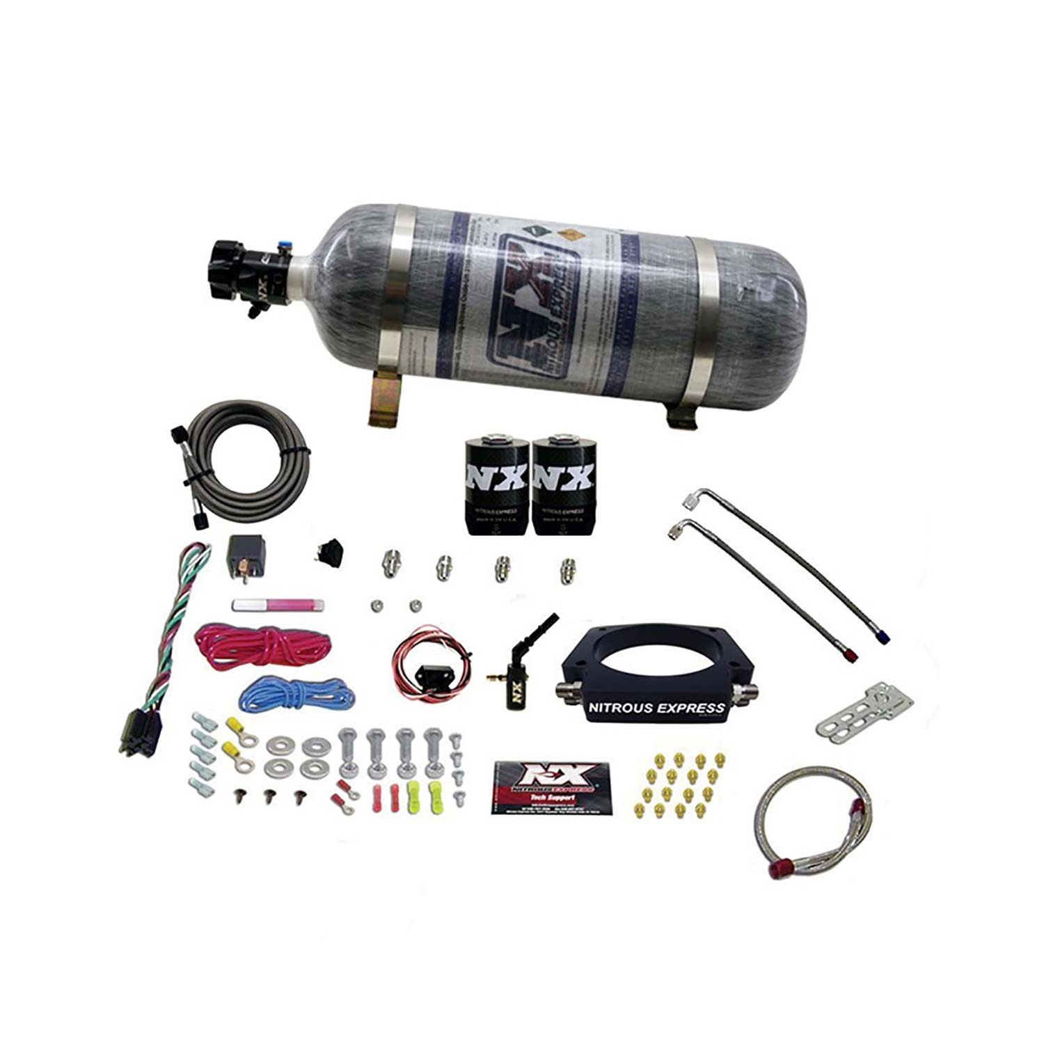 NITROUS EXPRESS 2014-Newer GM 6.2L Truck Nitrous Plate System (35-300HP) W/ Composite Bottle