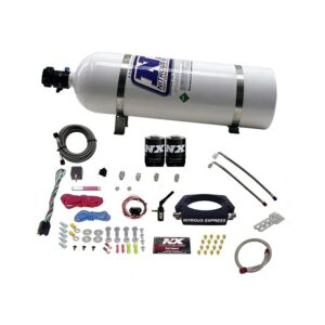 NITROUS EXPRESS 2014-Newer GM 6.2L Truck Nitrous Plate System (35-300HP) W/ 15lb Bottle