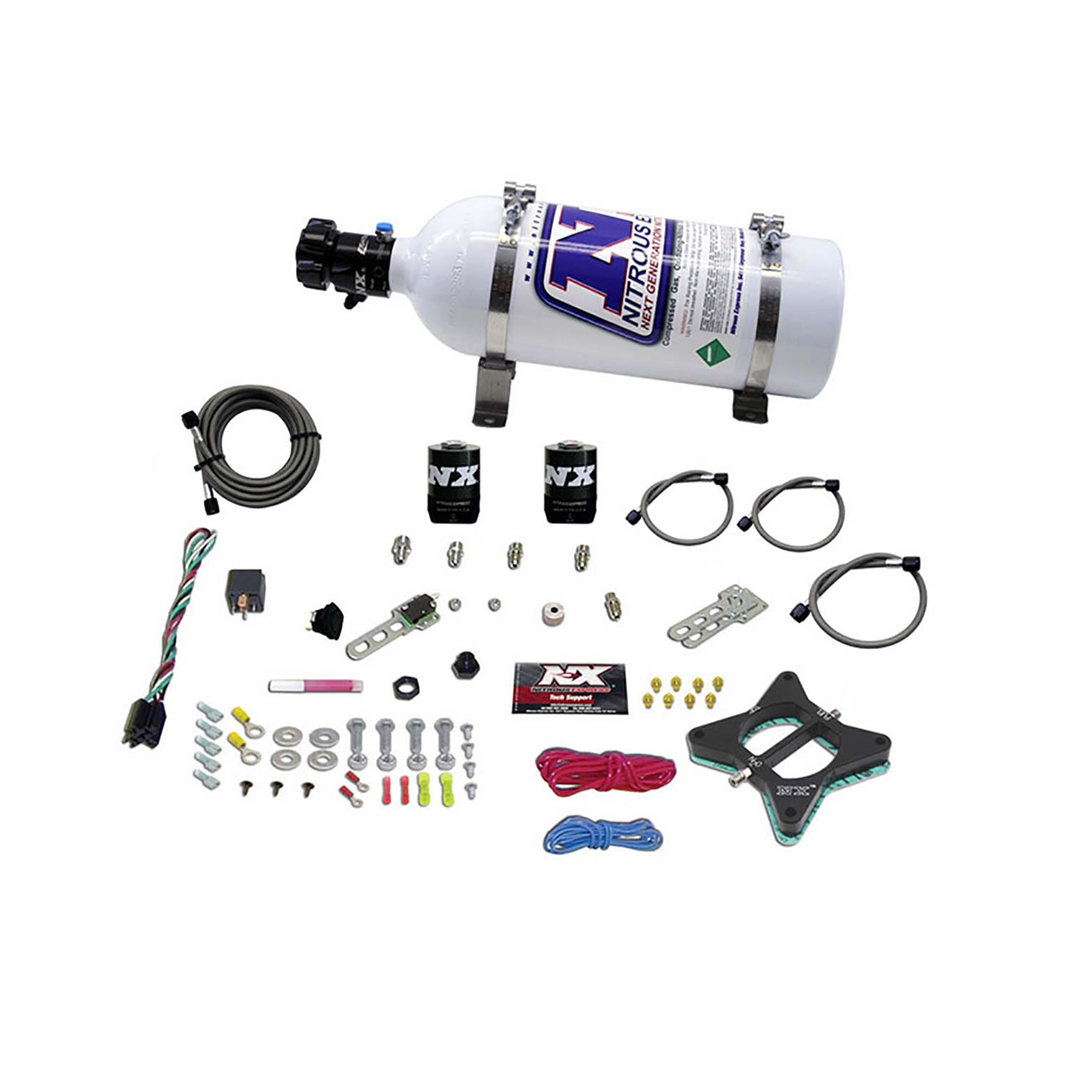 NITROUS EXPRESS 4.6L 2 Valve Plate System With 5lb Bottle