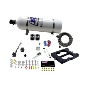 NITROUS EXPRESS Q-Jet/Holley Spread Bore (50-100-150-200-250-300HP) With 15lb Bottle