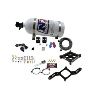 NITROUS EXPRESS 4150 Single Entry Billet Crossbar Plate System, (50-300HP) W/ 10lb Bottle