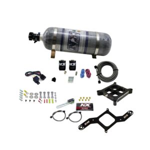 NITROUS EXPRESS 4150 Single Entry Crossbar Plate System, Pro Power(100-500HP) W/Composite Bottle