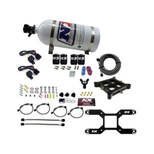 NITROUS EXPRESS 4150 Dual Stage Billet Crossbar, (50-300 & 100-500HP) With 10lb Bottle.