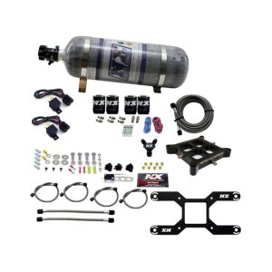 NITROUS EXPRESS 4150 Dual Stage Billet Crossbar, (50-300 & 100-500HP) With Composite Bottle.