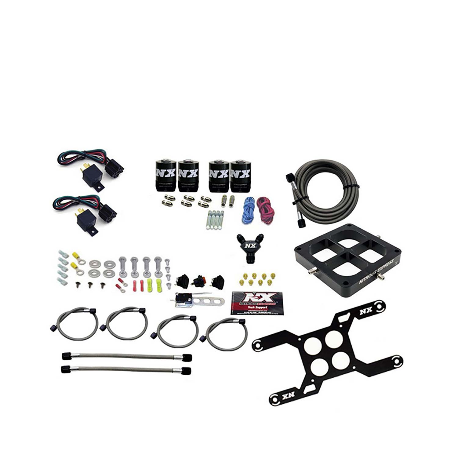 NITROUS EXPRESS Dominator Dual Stage Billit Crossbar, (50-300 & 100-500HP) Less Bottle