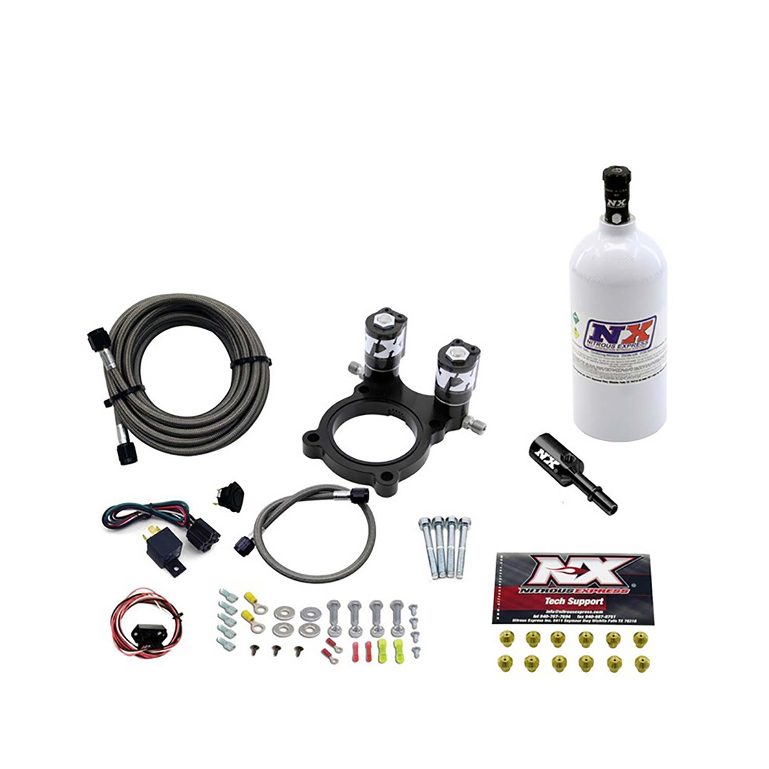 NITROUS EXPRESS Nitrous Plate System For Can Am Maverick W/ 2.5lb Bottle