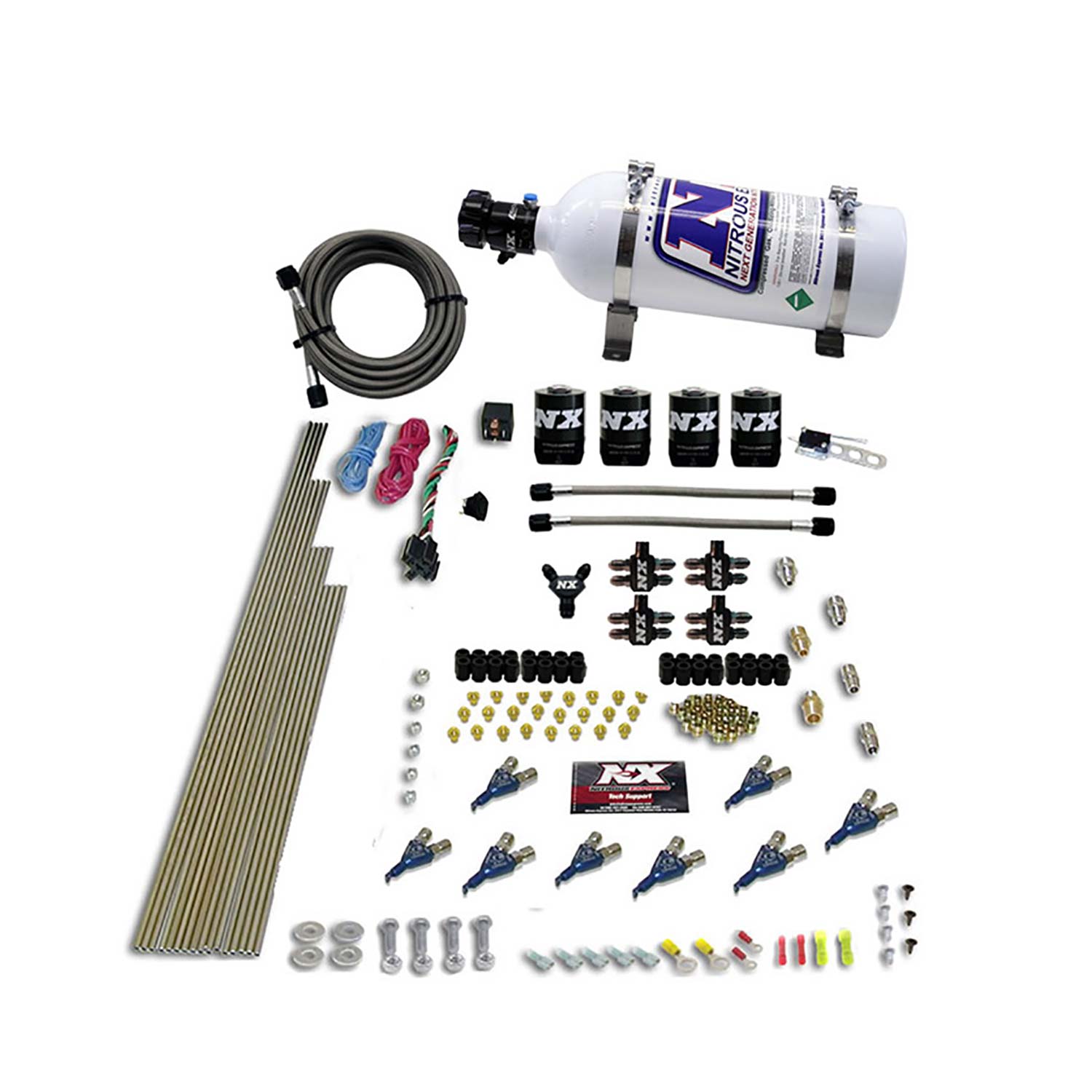 NITROUS EXPRESS 8-Cyl Alcohol (250-350-450-550HP) With 5lb Bottle