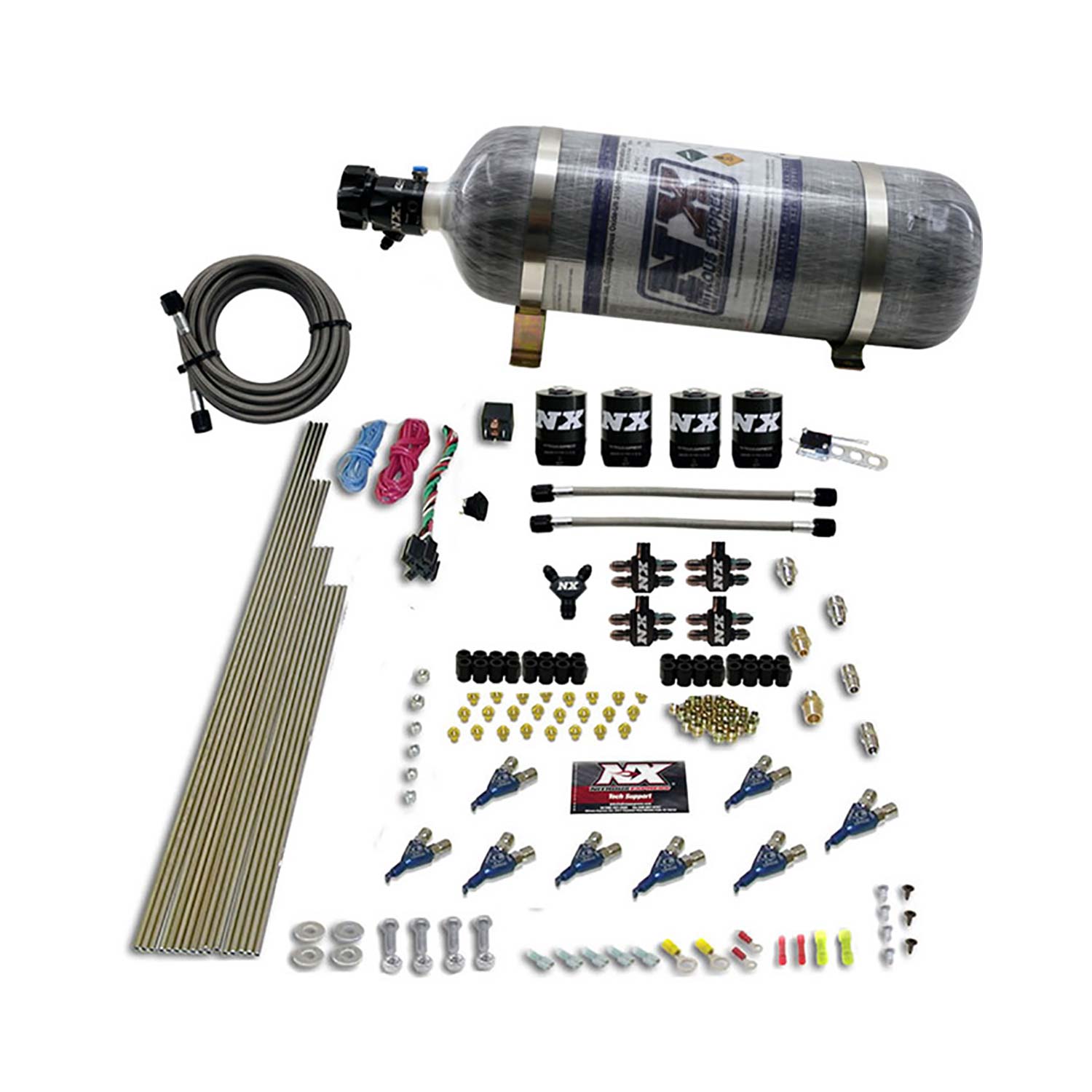 NITROUS EXPRESS 8-Cyl Alcohol (250-350-450-550HP) With Composite Bottle