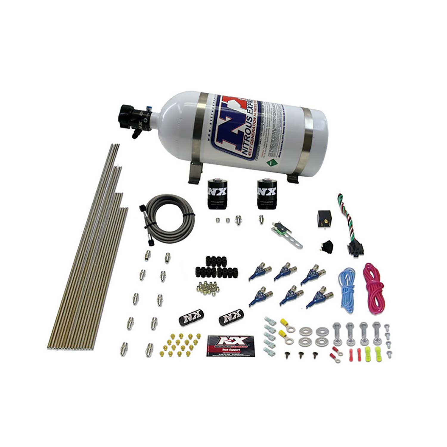 NITROUS EXPRESS 6-Cyl Gas (150-225-300-375HP) With 10lb Bottle