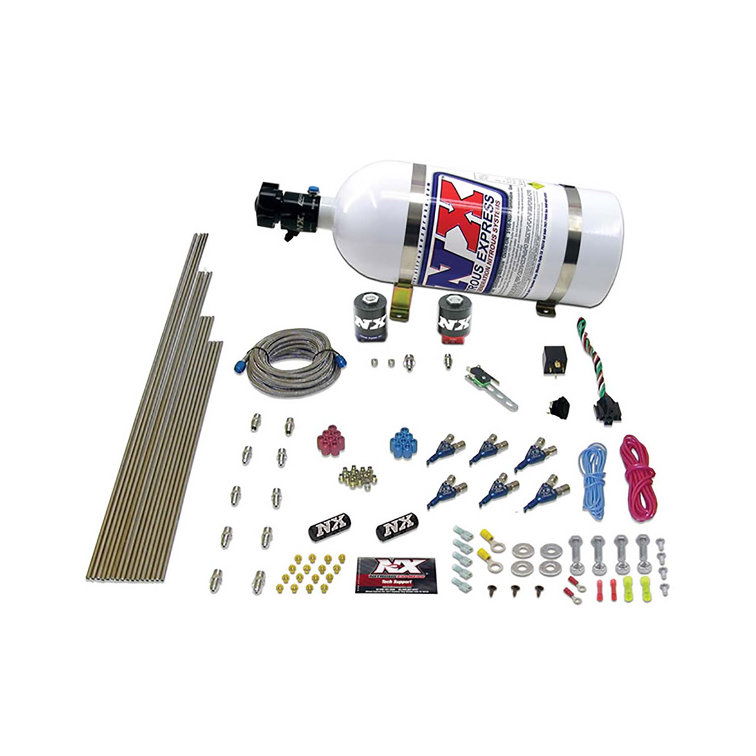NITROUS EXPRESS 6-Cyl Alcohol (150-225-300-375HP) With 10lb Bottle
