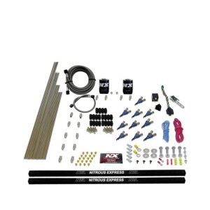NITROUS EXPRESS 10-Cyl Piranha Nozzle Direct Port System Less Bottle (250-500HP)