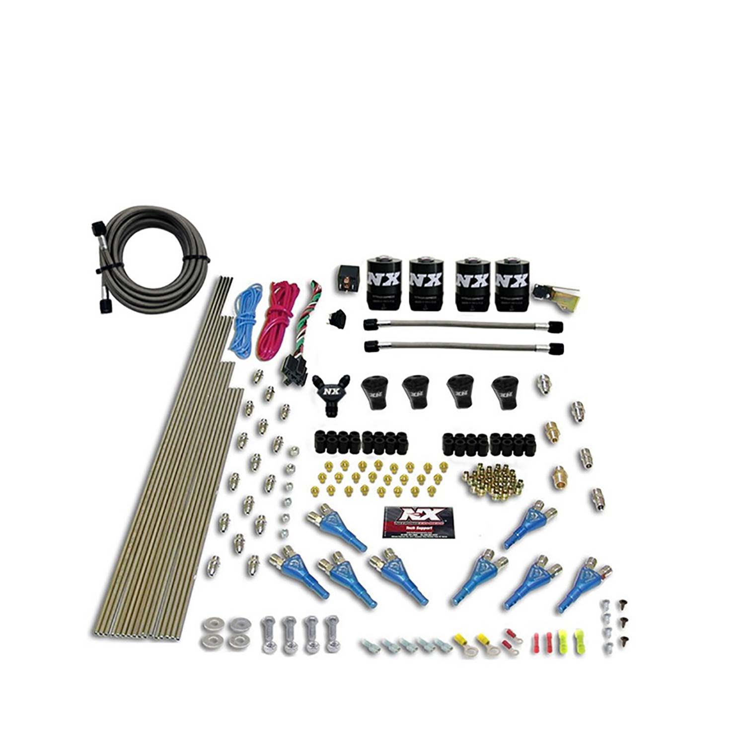 NITROUS EXPRESS Pro-Shk/Gas (200,300,400,500,600HP) 4 Solenoids Less Bottle