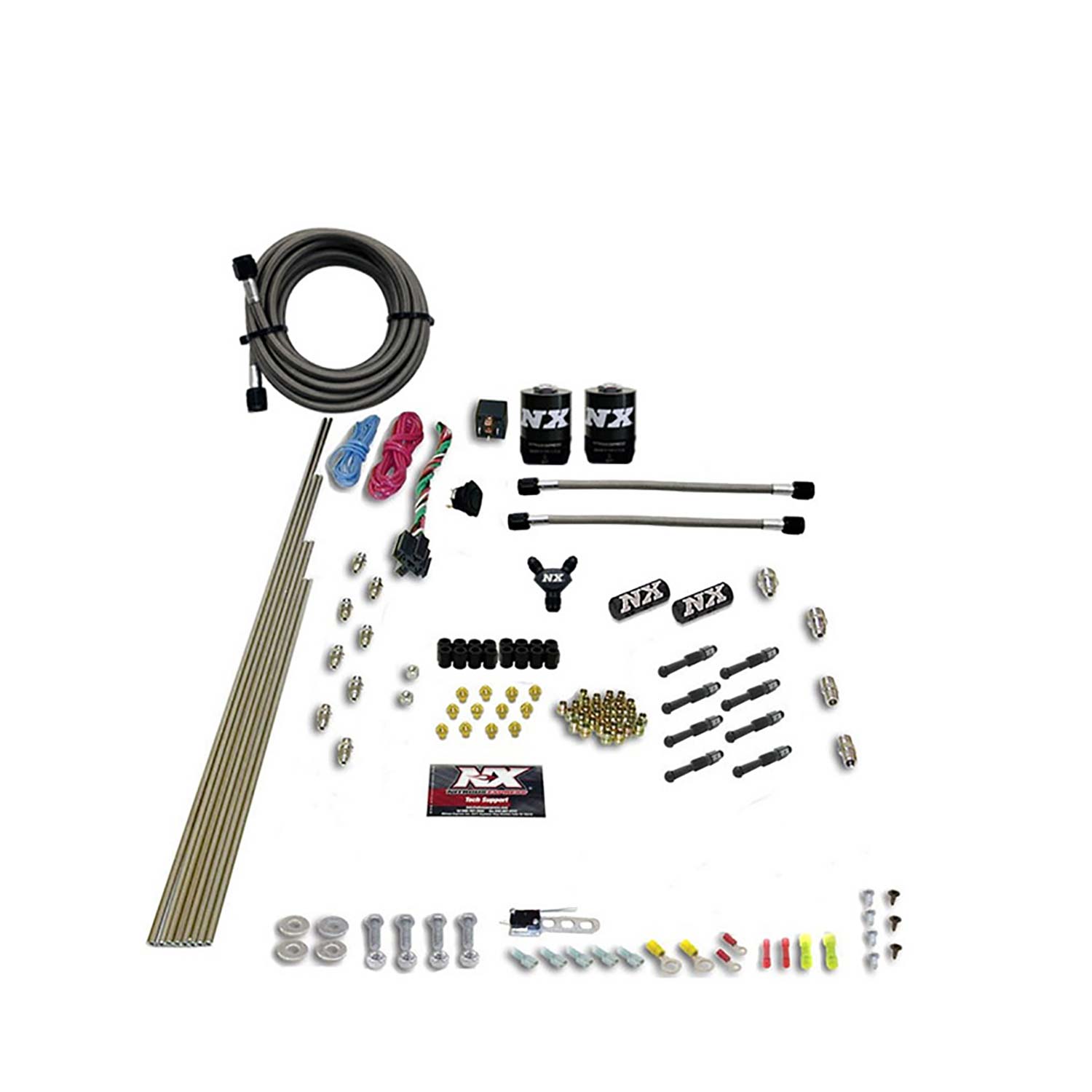 NITROUS EXPRESS 8 Cyl Dry Direct Port, 2 Solenoids, Without Bottle (200-600HP Jetting)