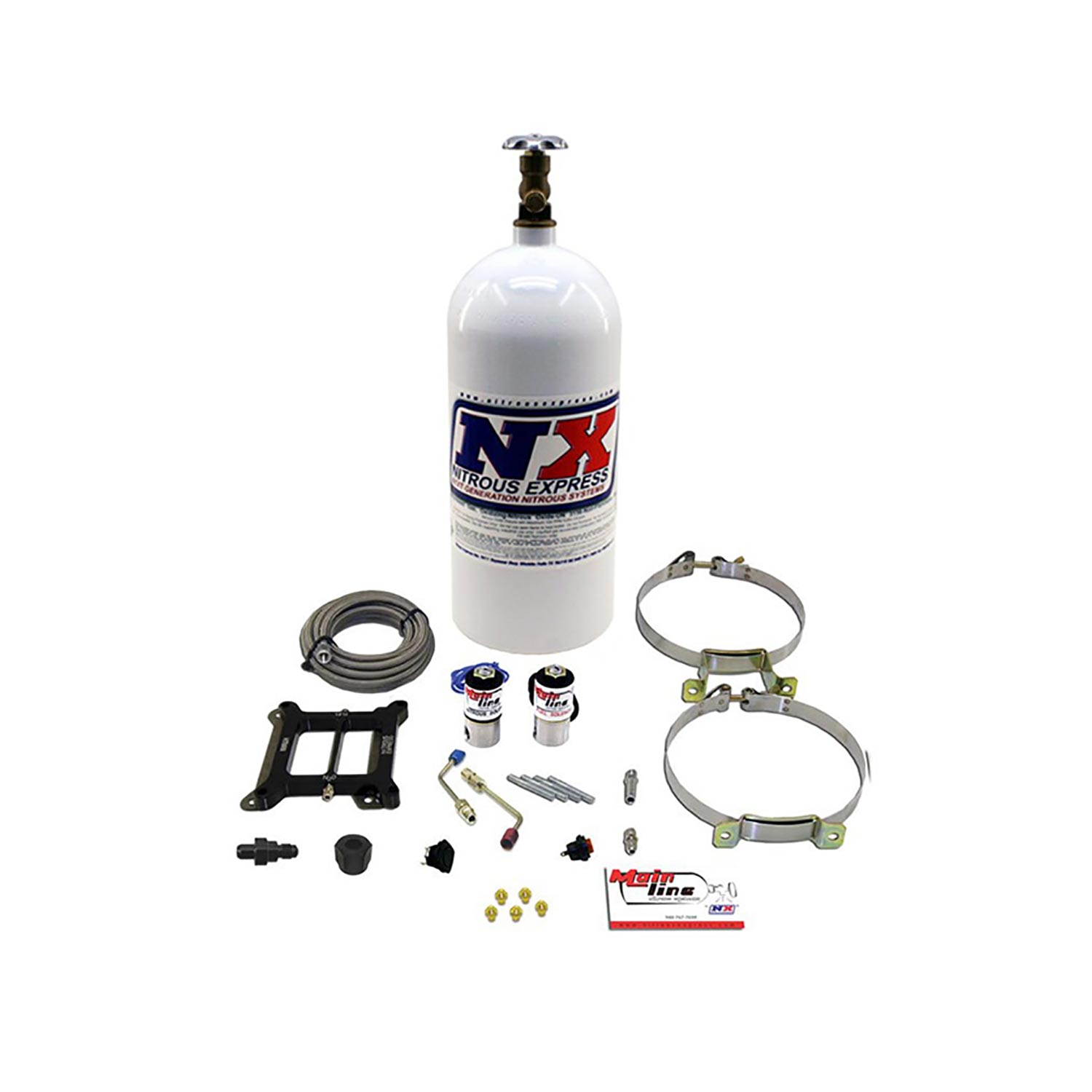 NITROUS EXPRESS Mainline Carb. System With 10lb Bottle
