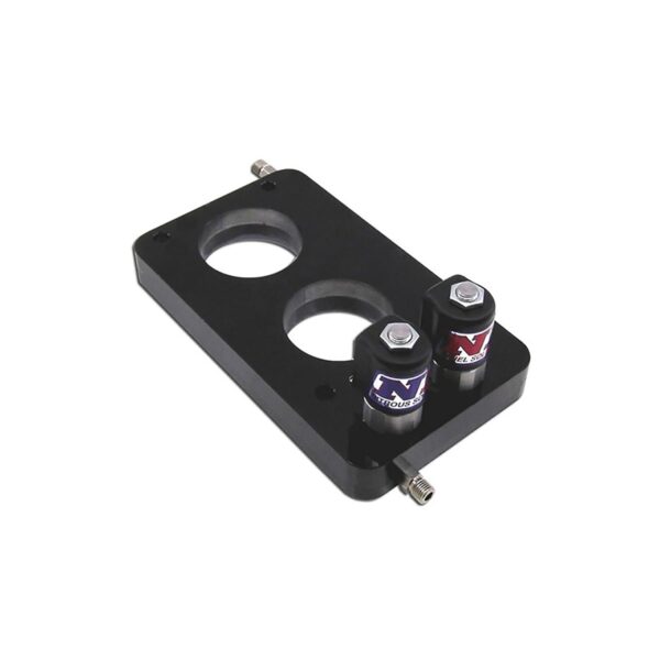 NITROUS EXPRESS NOS Injector Plate - 4.6 3V Mustang Plate Conversion W/ Integrated Solenoids