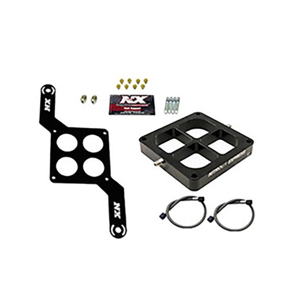 NITROUS EXPRESS NOS Injector Plate - 4500 Flange Single Entry Crossbar Plate Conversion