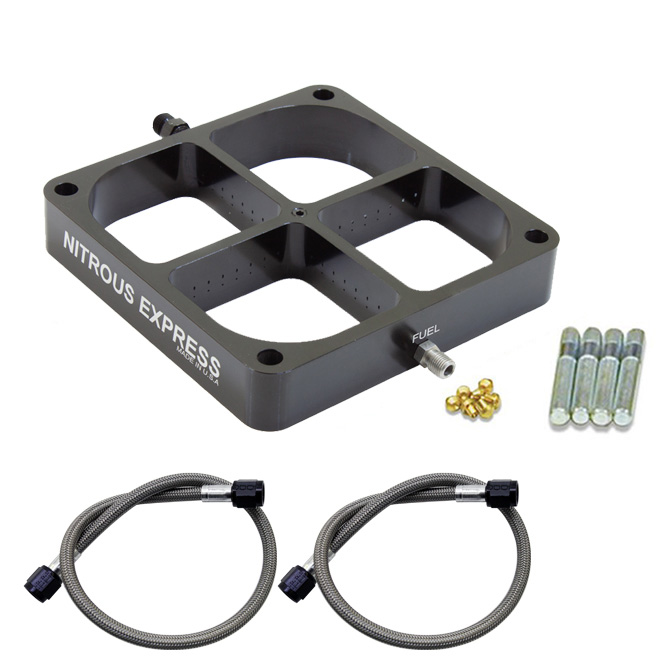 NITROUS EXPRESS Single Entry Crossbar 8500 Based Throttle Body Plate Conversion