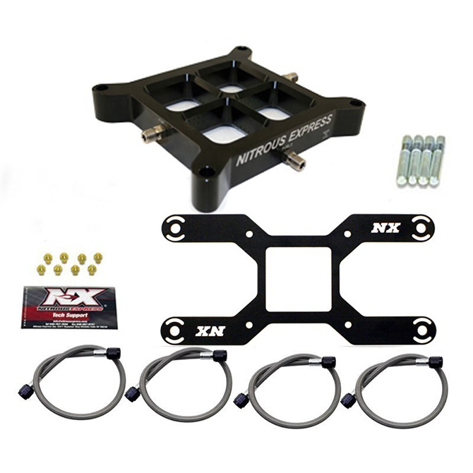 NITROUS EXPRESS Dual Stage Billet Crossbar Plate Conversion (50-800HP) (4150 Flange)