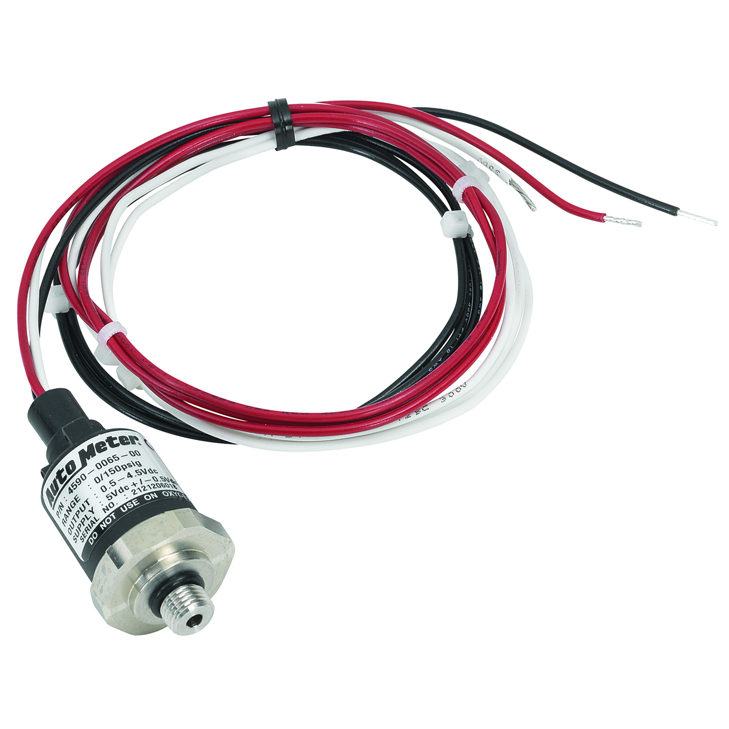 AUTOMETER Sensor, Pressure, Spek-Pro, 0-150 PSI, 3/8"-24, Ashcroft